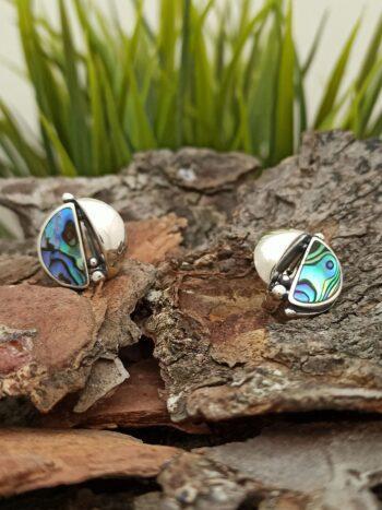 Сребърни обеци с кралски седеф 1288ES