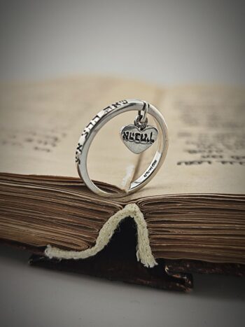 Сребърен пръстен “Сърцето на вечността”