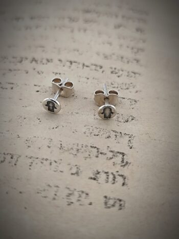 KABBALAH* сребърни обеци “ХАМСА”