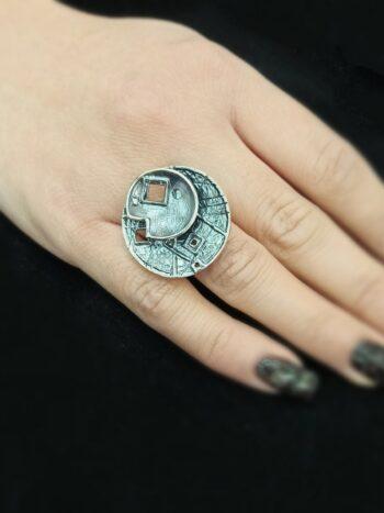 Дамски сребърен пръстен 1034r