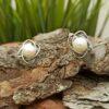 Дамски сребърни обеци с речна перла 1507E