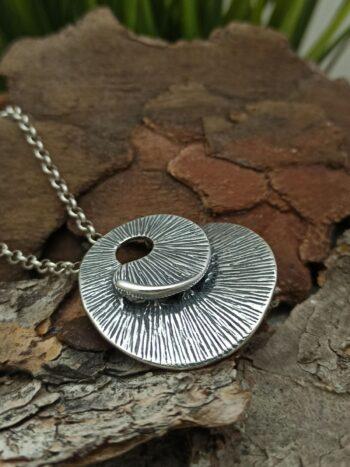 Дамски сребърен медальон 1273М