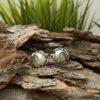 Дамски сребърни обеци с перла 1121E
