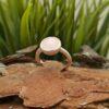 Сребърен пръстен с розов кварц 1441RC