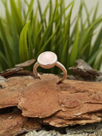 Сребърен пръстен с розов кварц 1441RC Студио Николас