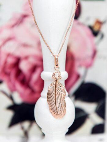 Rosegold сребърно перо на ангел 13An