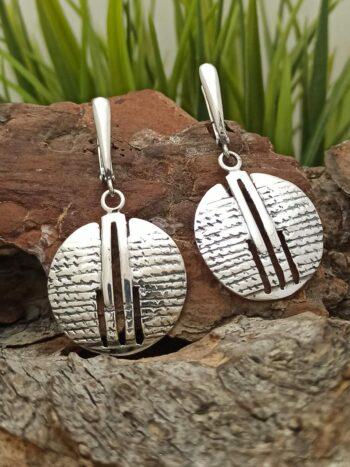 Сребърни обеци изискан модел 098E