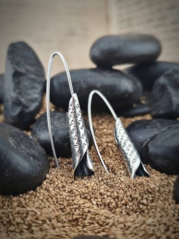 Кабала сребърни обеци Ана Бекоах