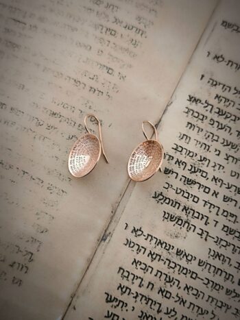 Rosegold обеци с 72-те Имена на Бог