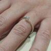 Годежен пръстен от сребро солитер 1537R