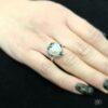 Дамски сребърен пръстен с перла 1119R СТУДИО НИКОЛАС