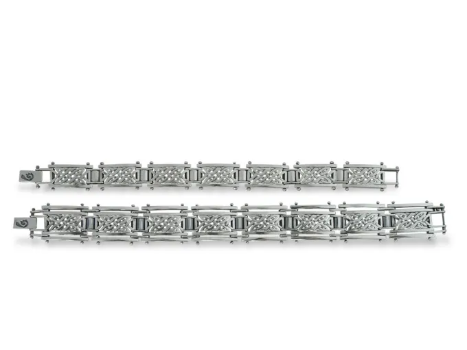 Сребърна гривна с келтски мотиви 352T - Image 5