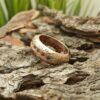 Rosegold сребърен пръстен с камъни Hoshen