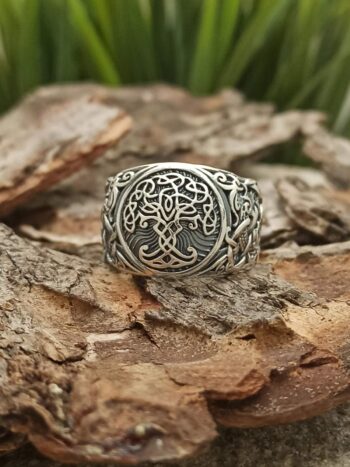 Сребърен пръстен Дървото на живота - Yggdrasil