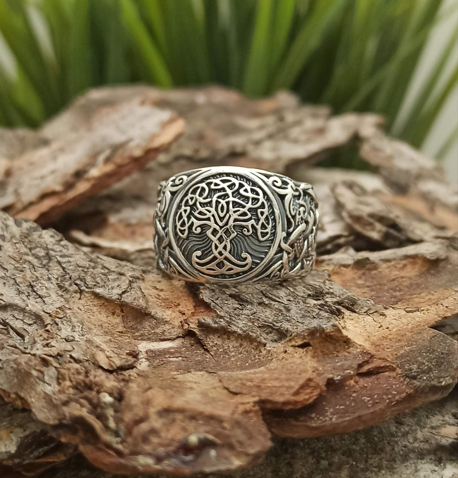 Сребърен пръстен Дървото на живота – Yggdrasil