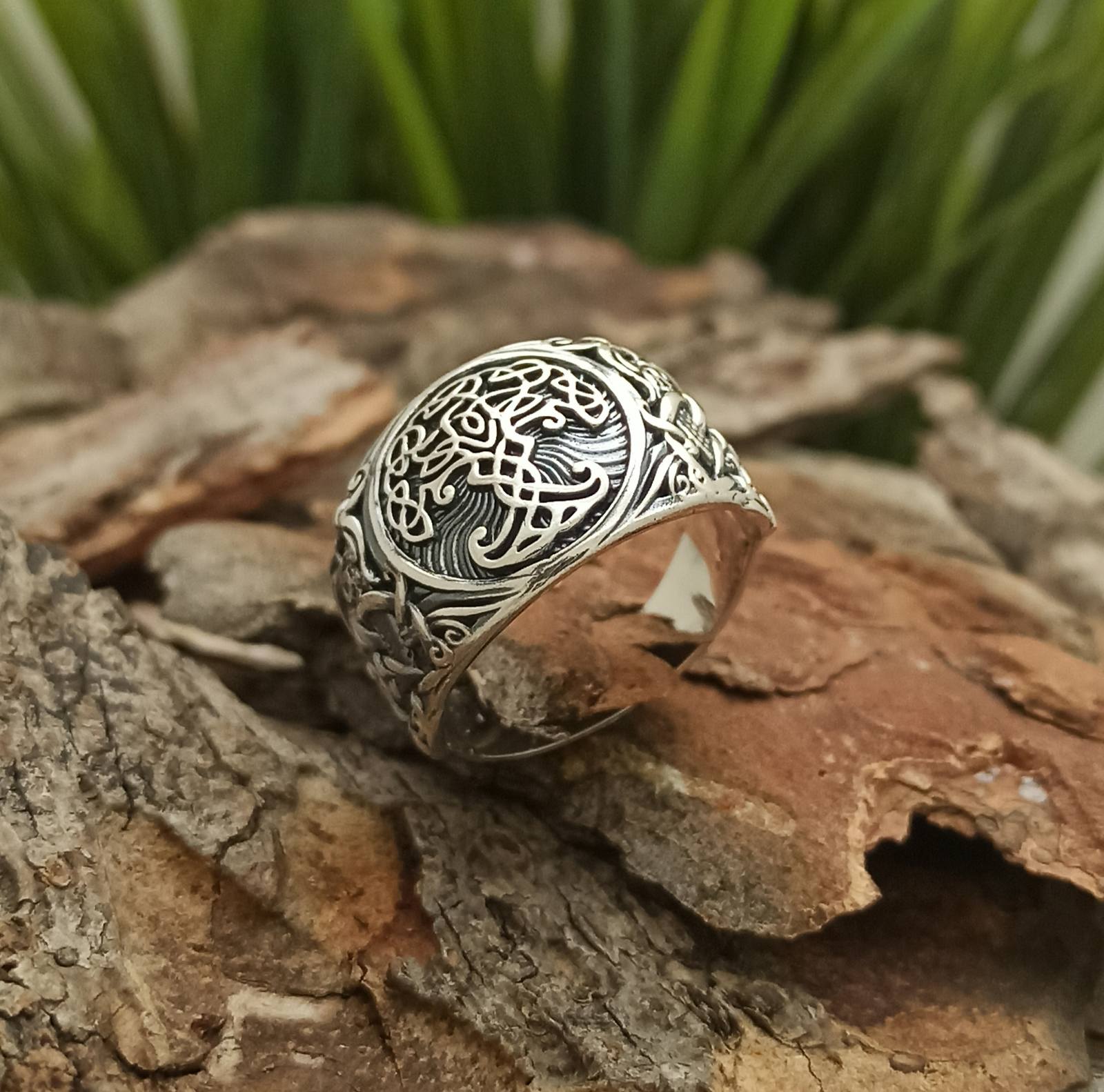 Сребърен пръстен Дървото на живота – Yggdrasil
