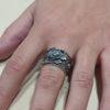 Дамски сребърен пръстен "Божури"
