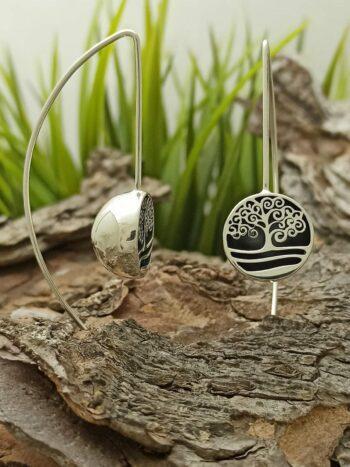 Обеци от сребро „Дървото на живота