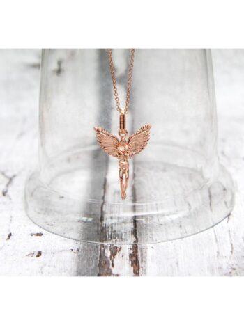 Rosegold сребърен медальон ANGEL C@LLER