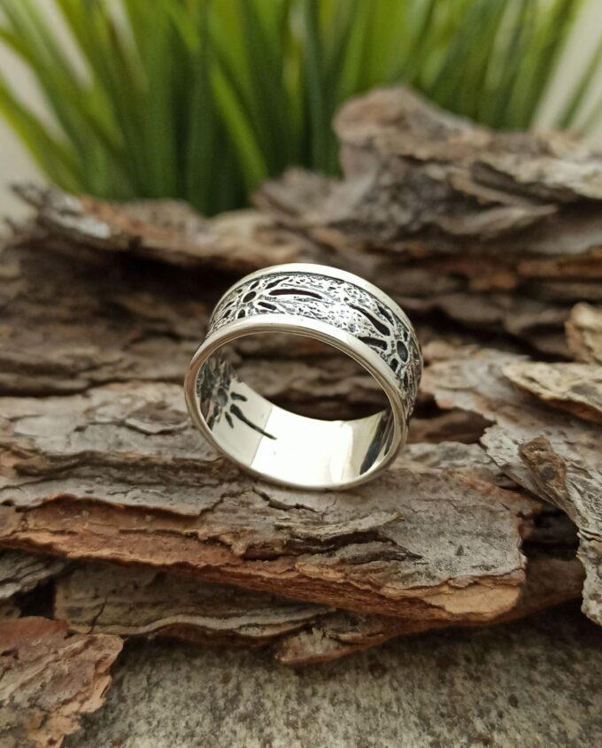 Масивен пръстен от сребро 426R Студио Николас Български производител на бижута за мъже и жени от сребро 925 проба сребърна халка за мъж 1