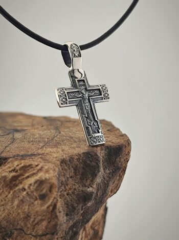 Сребърен кръст СПАСИ И СОХРАНИ 1107M