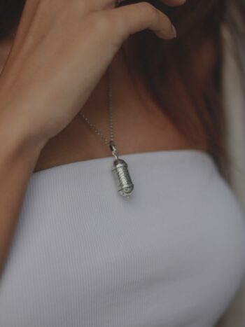 Сребърна капсула с кабалистична молитва