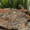 Годежен пръстен от злато солитер