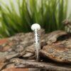 Ажурен сребърен пръстен с перла