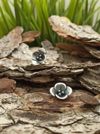 Сребърни обеци „Пролет“