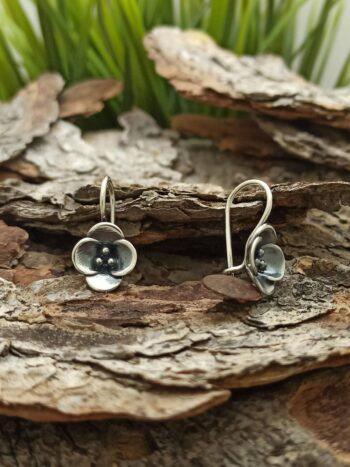 Сребърни обеци на върбило „Пролет“