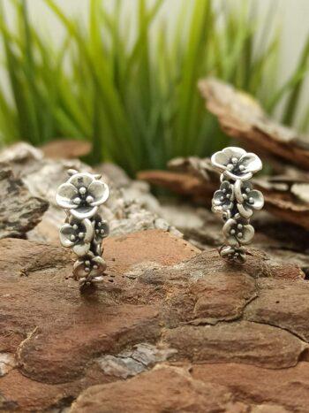 Сребърни обеци „Пролет“ 1563E