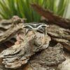 Дамски сребърен пръстен с кралски седеф 713R