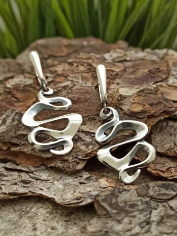 Дамски сребърни обеци 
