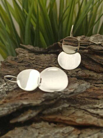 Дамски сребърни обеци 