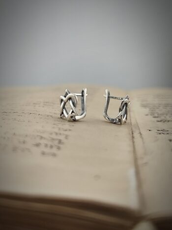 Кабала сребърни обеци “ЗВЕЗДАТА НА ДАВИД”