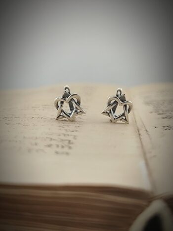 Кабала сребърни обеци “ЗВЕЗДАТА НА ДАВИД”