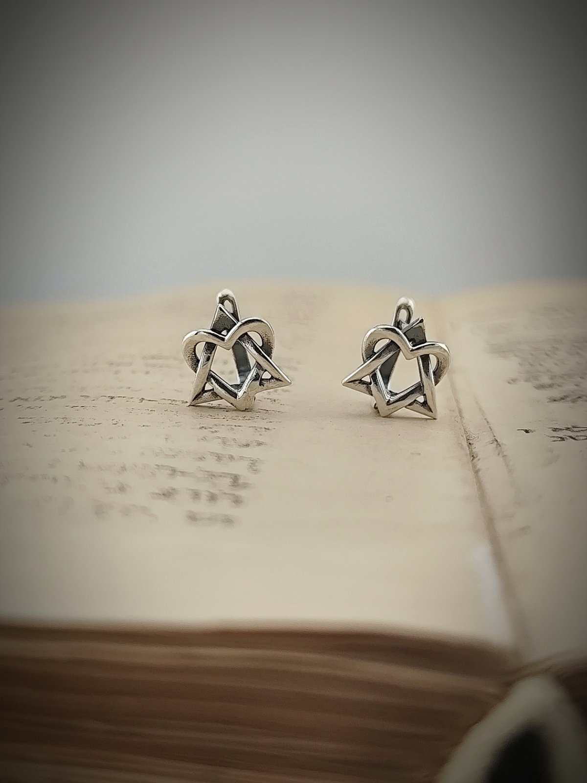 Кабала сребърни обеци “ЗВЕЗДАТА НА ДАВИД”