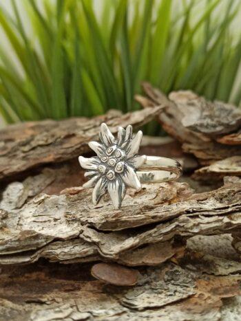 Сребърен пръстен „ЕДЕЛВАЙС“ 877R mini