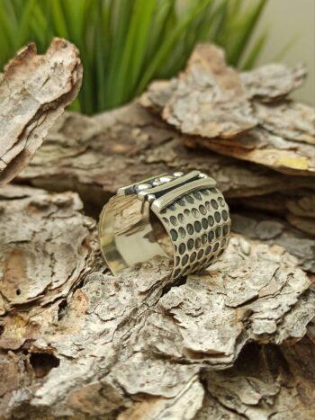 Масивна сребърна халка 1596r