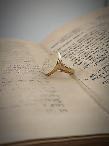 Златен пръстен “72-те Имена на Бог”