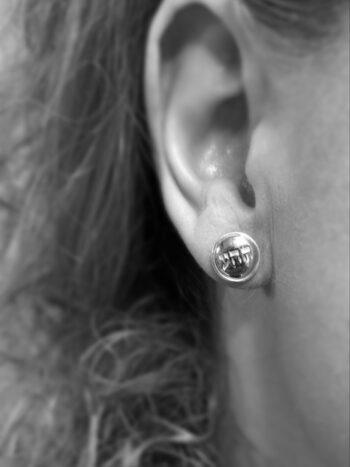 Обеци сребро и злато БЕЗУСЛОВНА ЛЮБОВ