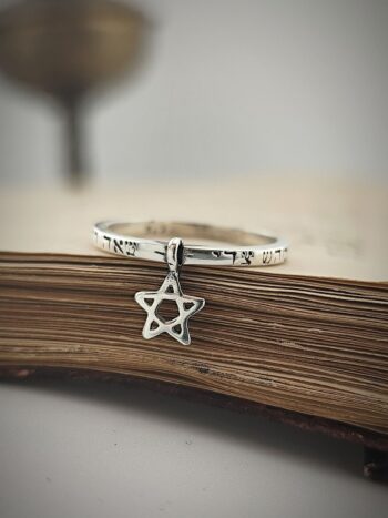 KABBALAH* сребърен пръстен “ПЕНТАГРАМ”