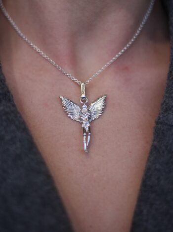 сребърен медальон ANGEL C@LLER