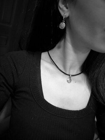 Обеци с викингски компас „VEGVISIR“