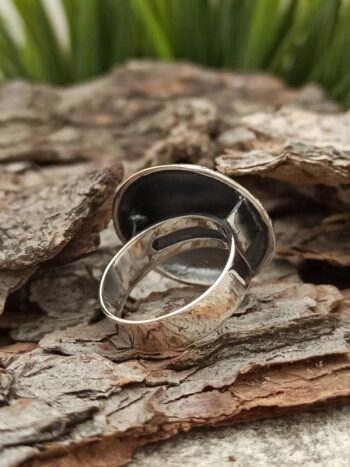 Кръгъл пръстен от сребро