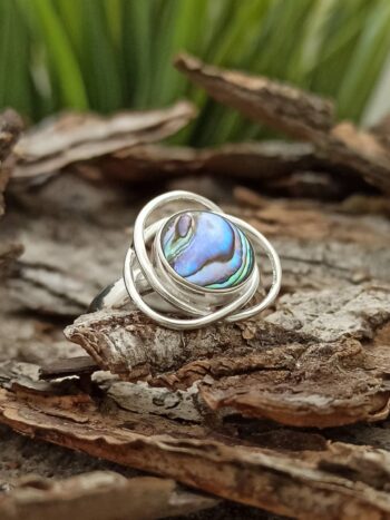 Сребърен пръстен със седеф 1638R