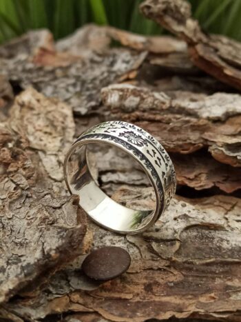 Сребърна халка с глухарчета