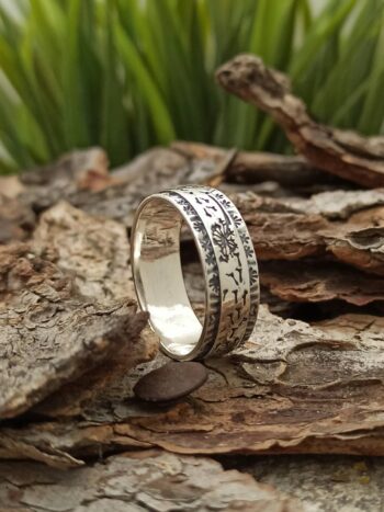 Сребърна халка с глухарчета