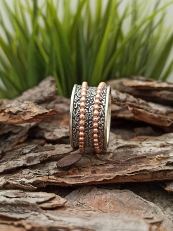 Сребърен пръстен за медитация