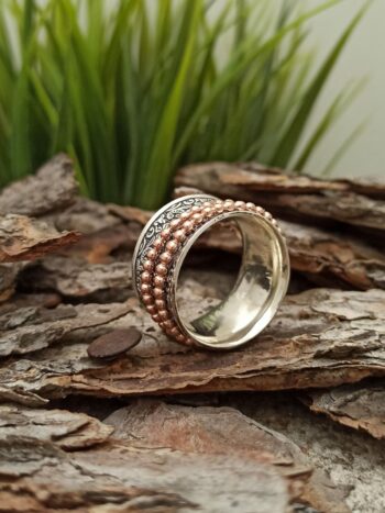 Сребърен пръстен за медитация